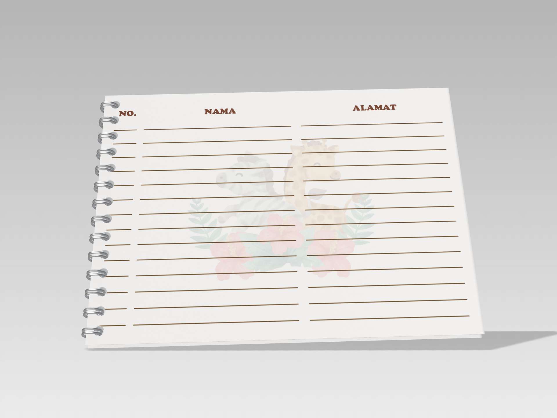 Guest Book Ulang Tahun Anak Tema Safari Jungle Custom Nama & Foto Eksklusif - Image 2